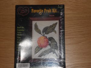 Peach Counted Cross Stitch Kit