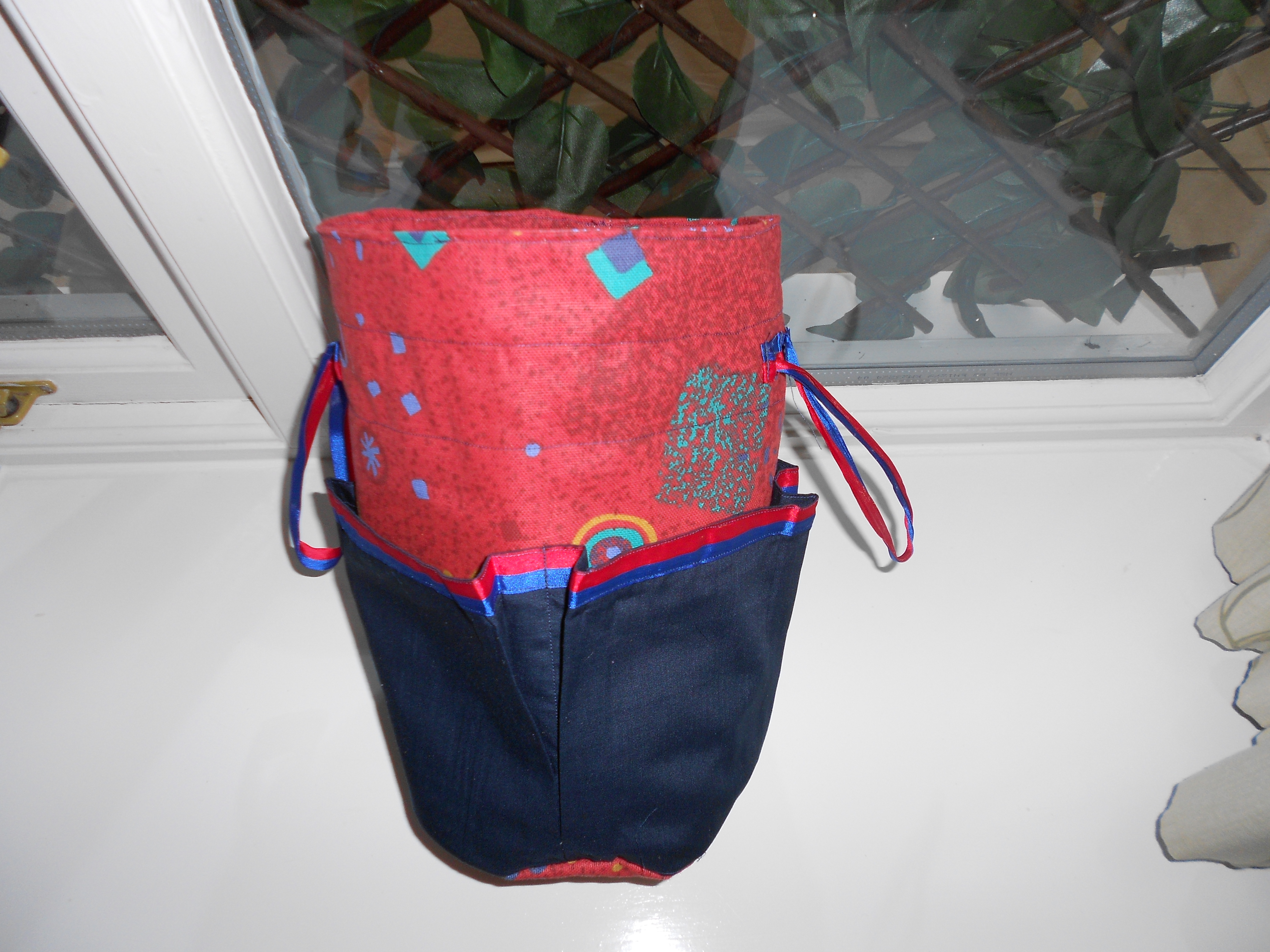Red and Blue Really Useful Craft Bag – Close Up Of Bag