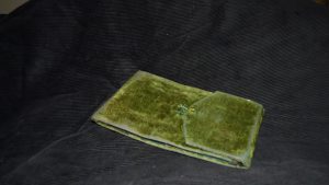 Emerald Antique Velvet Needle Case