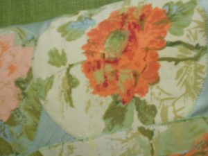 Applique Peacock - Second Flower Close Up