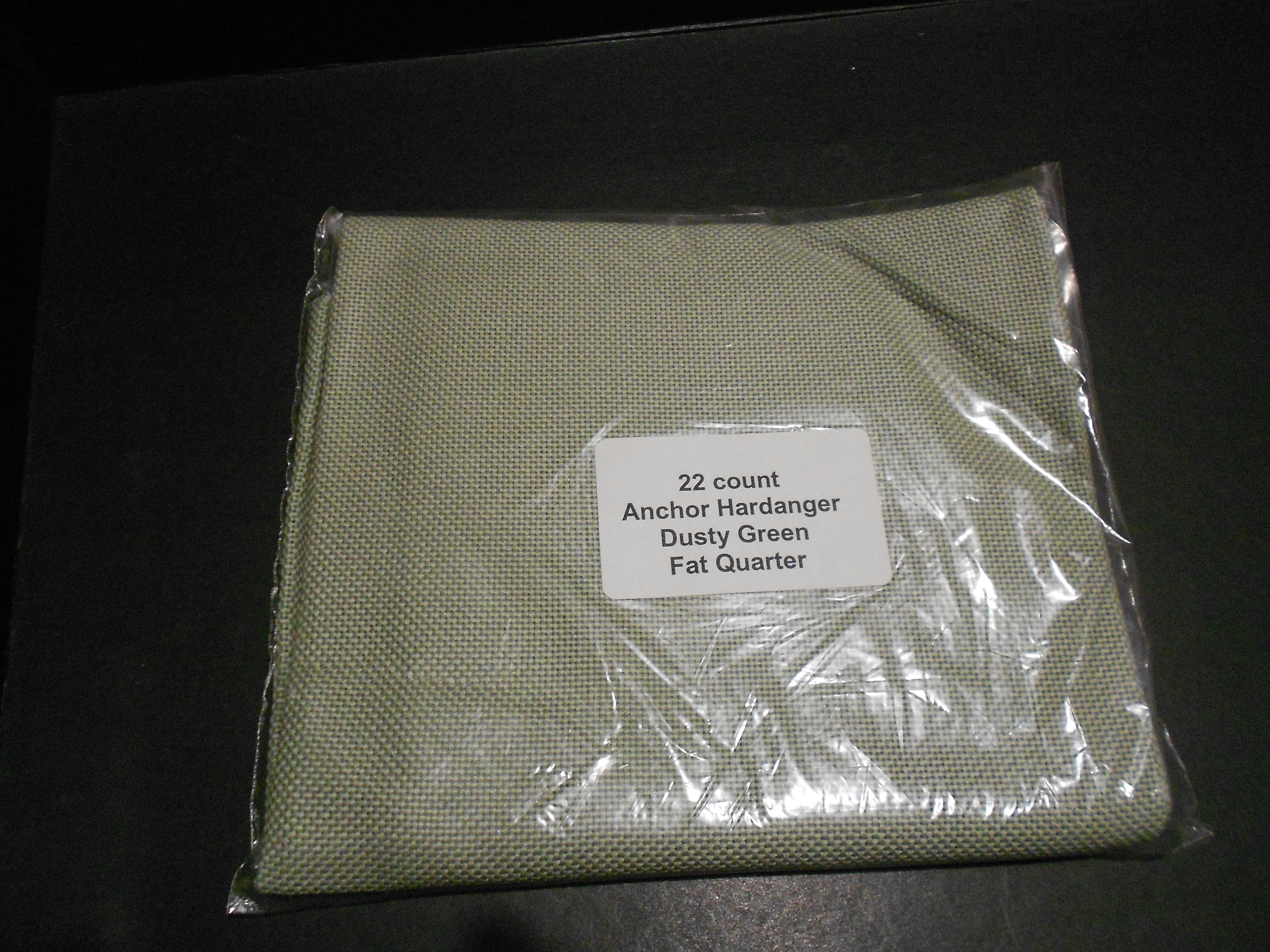 22 Count Anchor Hardanger Dusty Green Fat Quarter