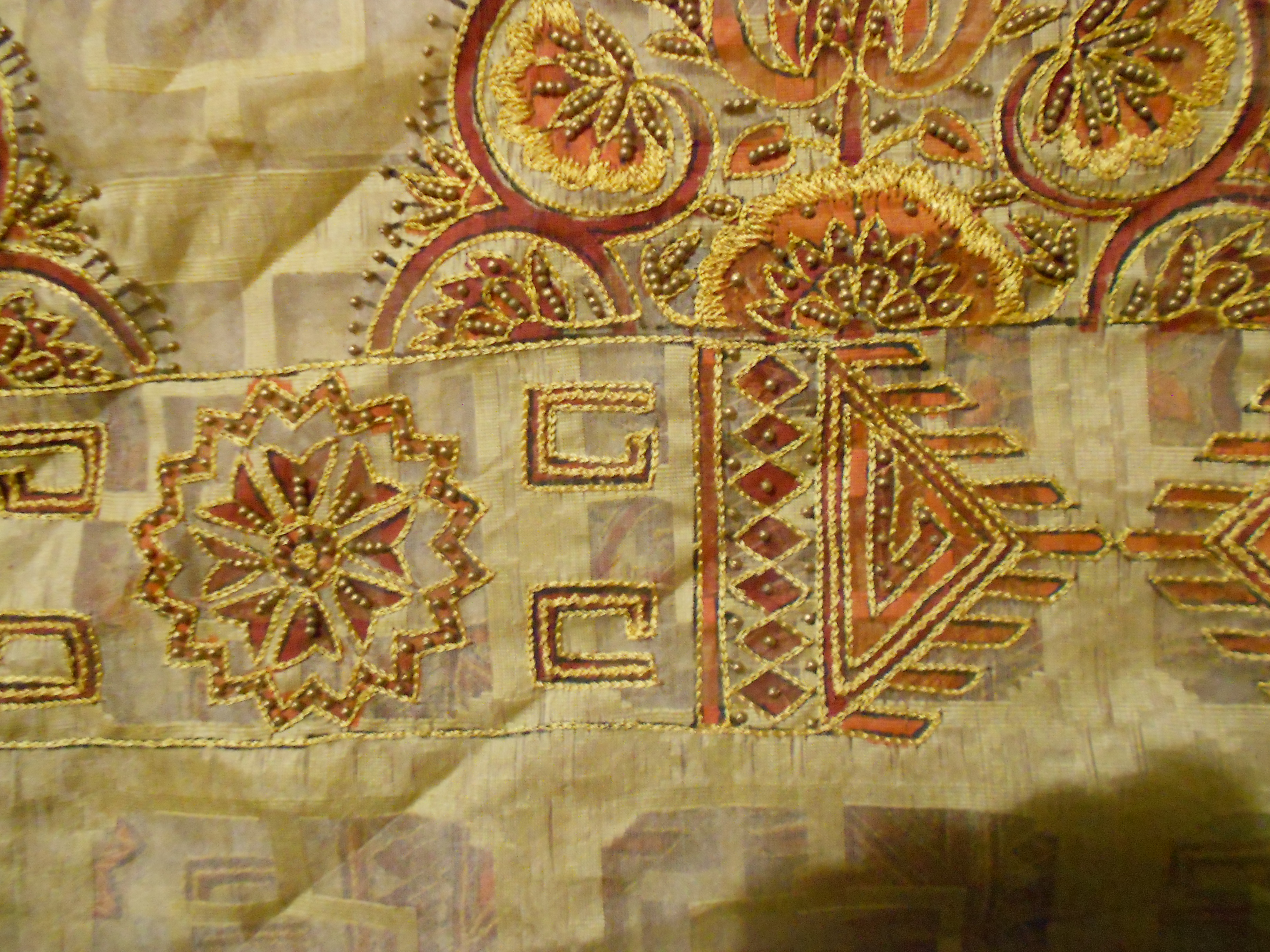 Beaded Gold Cloth