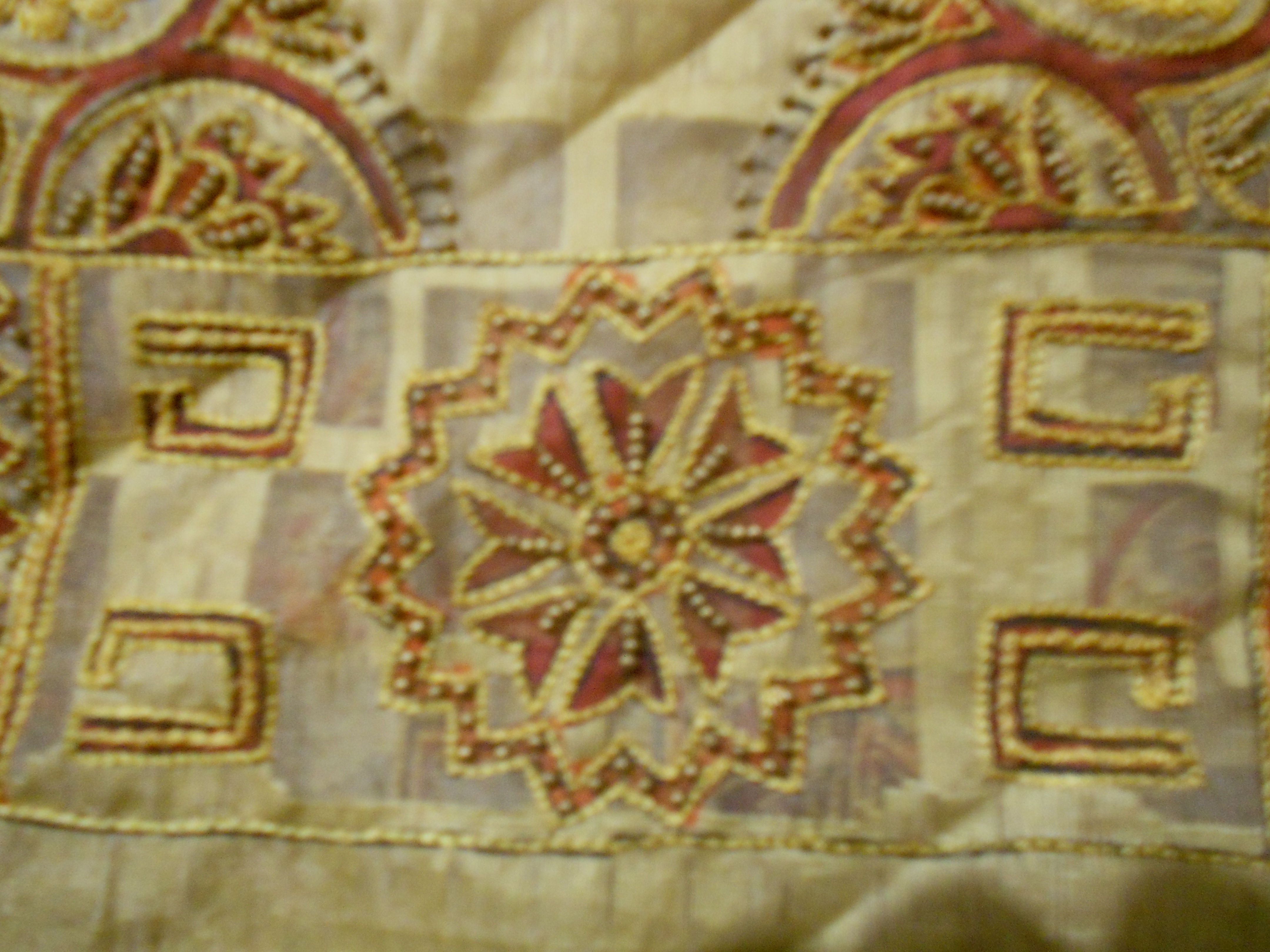 Beaded Gold Cloth